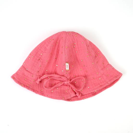 Sun Hat for baby gaze pois or rose sorbet