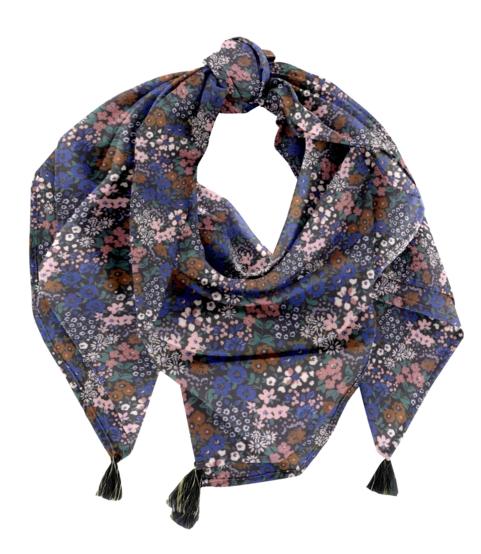 Pom pom scarf monet lilas