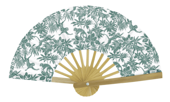 Hand-held fan jungle vintage