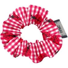 Mini Scrunchie ladybird gingham