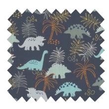 Cotton fabric jurassic dino marine