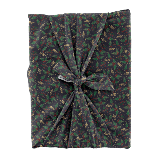 Furoshiki tall 73 x 73 ex2350 navy blue holly