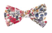 Ribbon hair slide porcelaine rosée