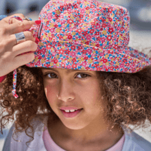 Sun hat adjustable-size T2 cocktail de fleurs