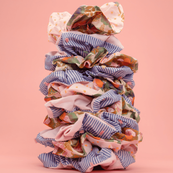 Large Two-Tone Scrunchie pink october campaign 2026