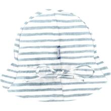 Sun Hat for baby striped blue gray glitter