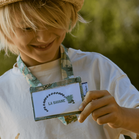 Badge Holder safari kaki