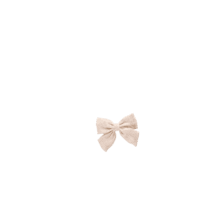 Bow tie hair slide  glitter linen