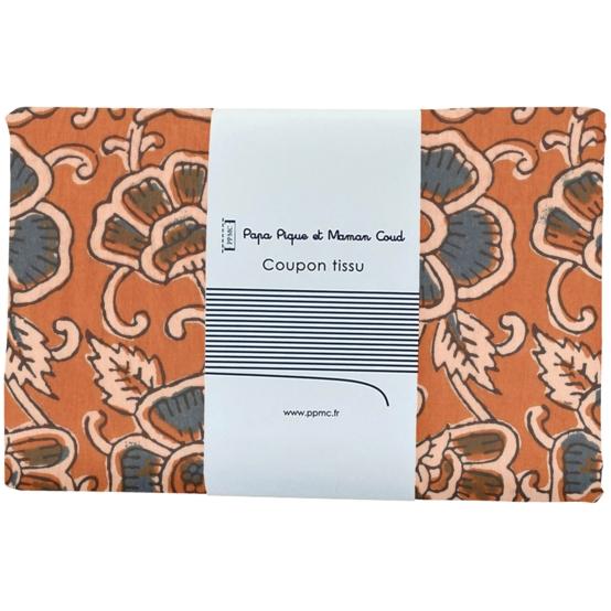 1 m fabric coupon ex2638 indian blue cumin