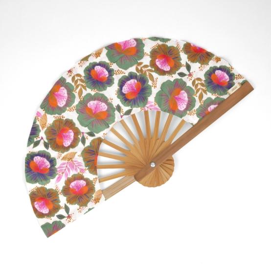 Hand-held fan fleur de thé