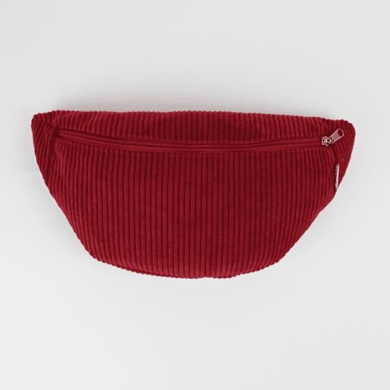 Banana bag burgundy large corduroy