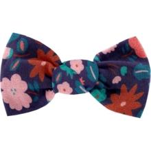 Small bow hair slide huppette fleurie