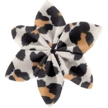 Star flower 4 hairslide leopard