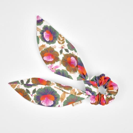 Short tail scrunchie fleur de thé