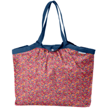 Pleated tote bag - Medium size cocktail de fleurs