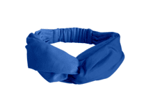 crossed headband navy blue