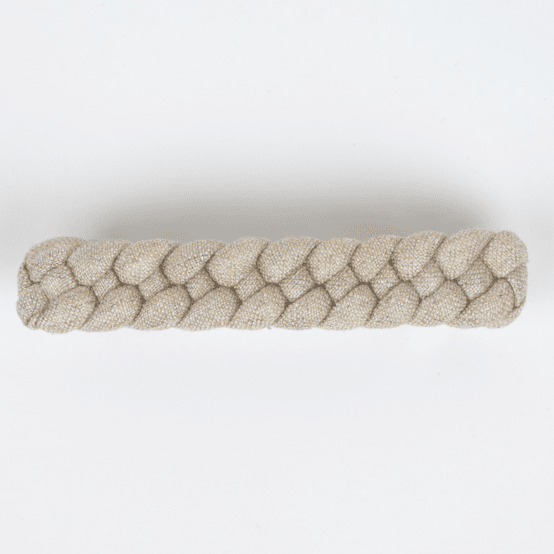 Plait hair slide  glitter linen