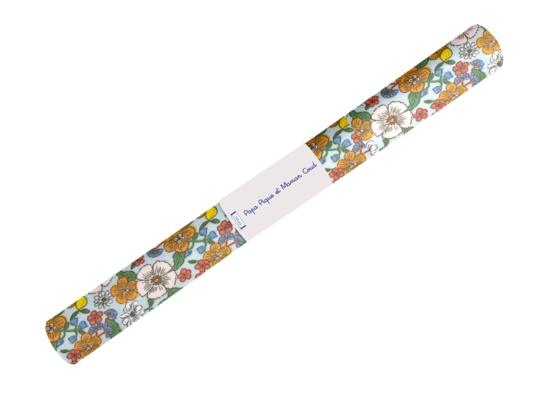 35cm coated fabric coupon ex2525 yellow green flowers and lemons