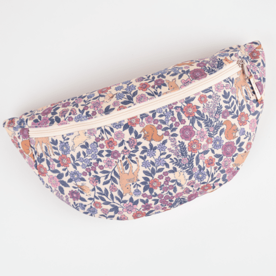 Small banana bag comptine enchantée rose