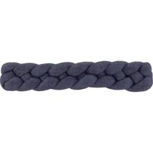 Plait hair slide light denim