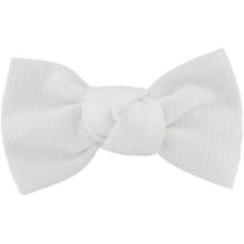 Small bow hair slide white