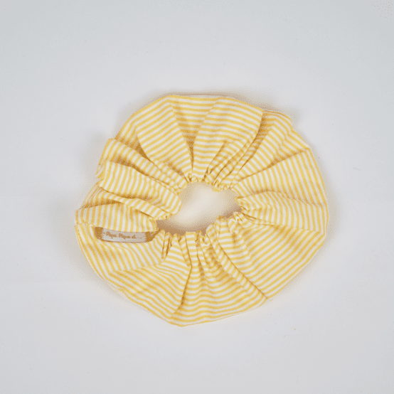 Scrunchie yellow stripes
