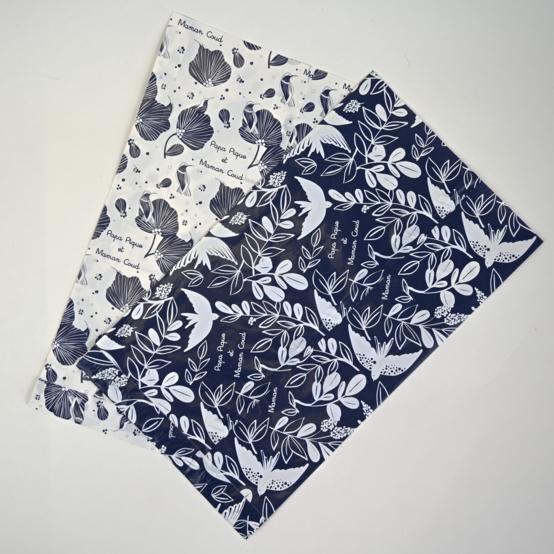 Gift bags L - 20 x 35 cm blue birds