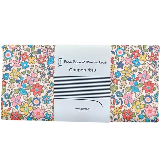 Coupon tissu 50 cm mille et une fleurs