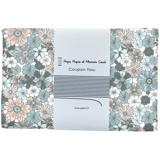 1 m fabric coupon ex2603 retro cornflower nude