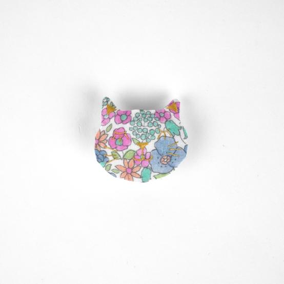 Meow hair slide pastel fleuri