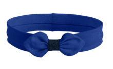 Jersey knit baby headband navy blue