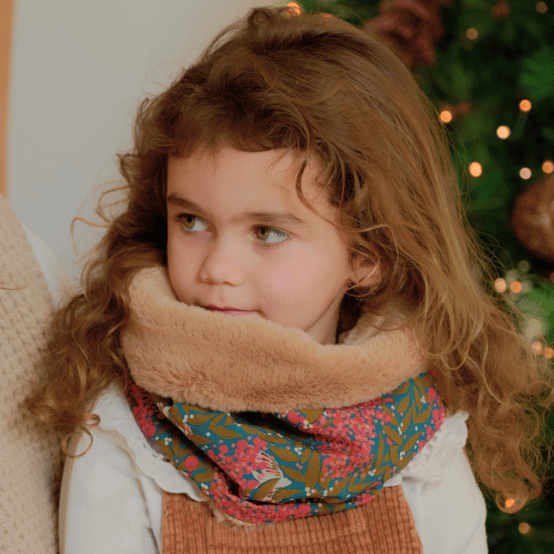 Children fur scarf snood ballet merveilleux