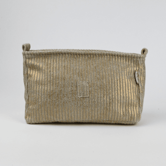 Base of shoulder bag gold large corduroy