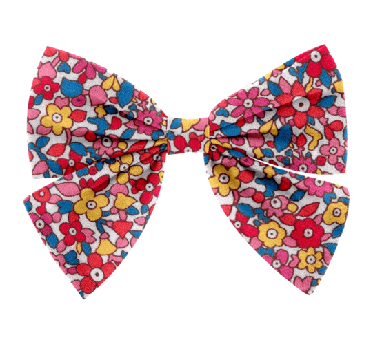 Bow tie hair slide cocktail de fleurs