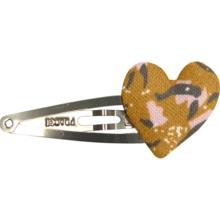 Heart hair-clips gypso ocre