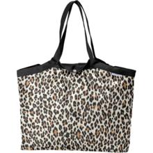 Pleated tote bag - Medium size leopard
