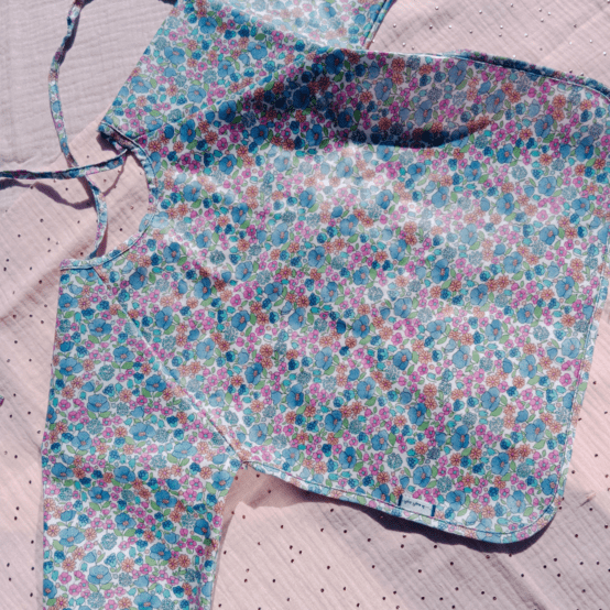 Bib sleeves pastel fleuri