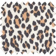 Cotton veil fabric leopard