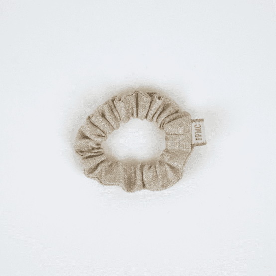 Mini Scrunchie  glitter linen