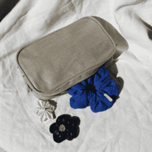 Belt bag golden linen
