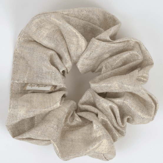 Scrunchie  glitter linen
