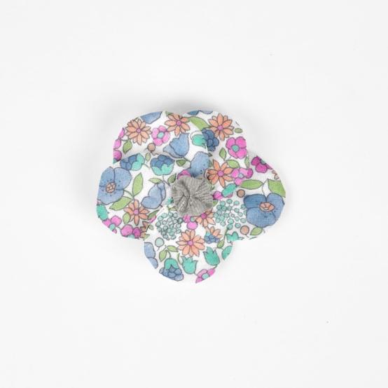 Flower petal hair slide small  pastel fleuri