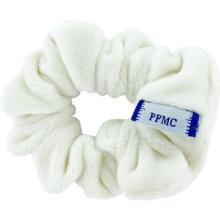 Small scrunchie white velvet