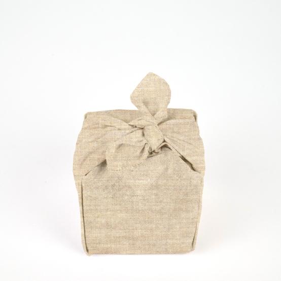 Furoshiki small 35 x 35  glitter linen