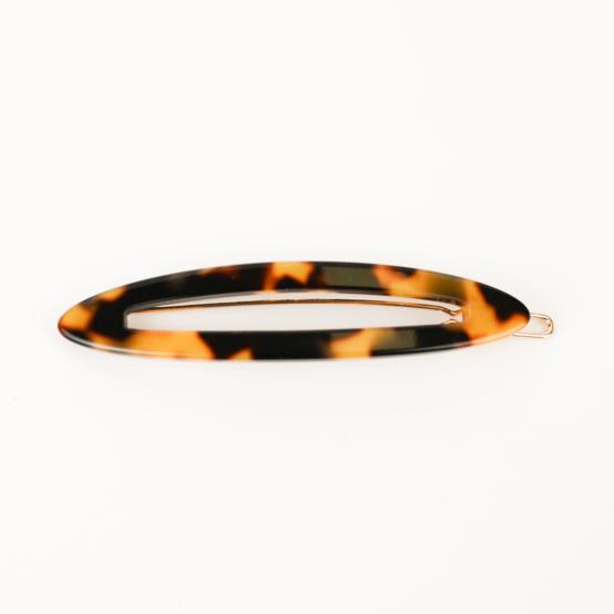 Side Oval Hair Clip leopard