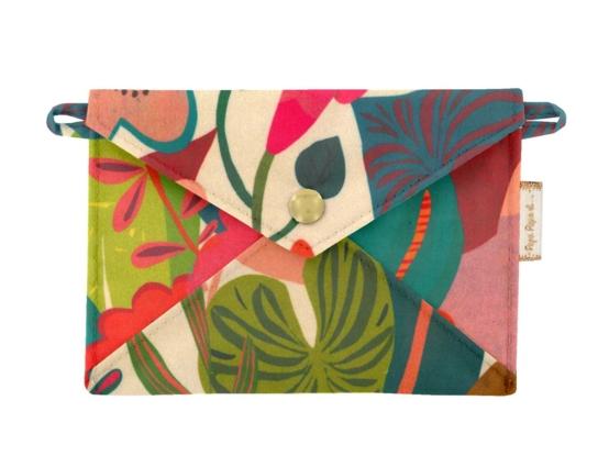 Medium envelope pocket fleurs des iles