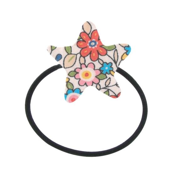 Pony-tail elastic hair star mille et une fleurs