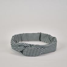 Wire headband retro vichy noir