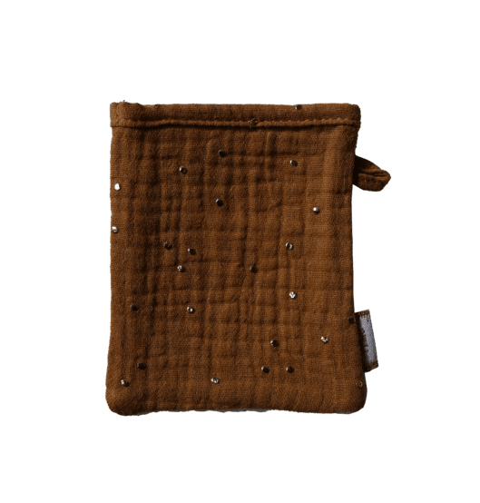 Make-up Remover Glove gaze pois or caramel