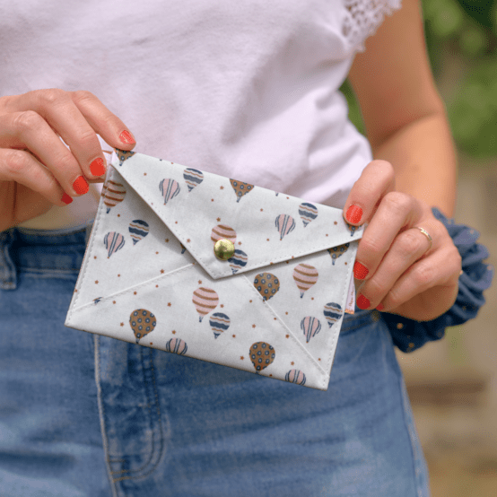 Little envelope clutch montgolfiere